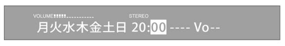 曜日・時間・チャンネル・音量の設定